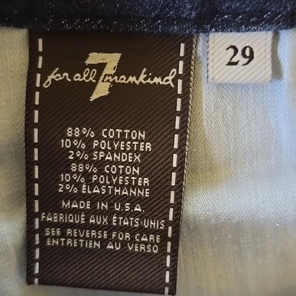 7 for All Mankind The Lexie Petite 'A' Pocket Bootcut Jeans Dark Wash EUC - 29 - Picture 10 of 12